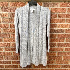 White House Black Market Grey Cardigan Sweater XXS